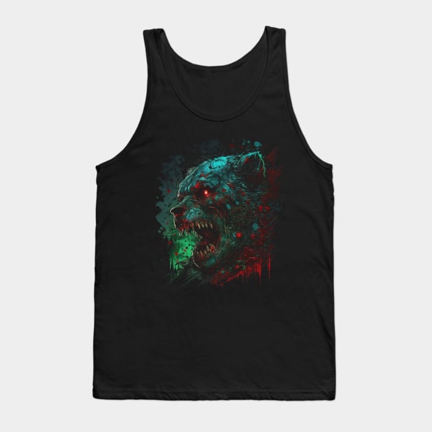 The Cursed of Zombie Bear - Giant Beast Tank Top by HijriFriza